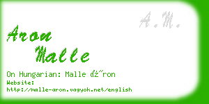 aron malle business card